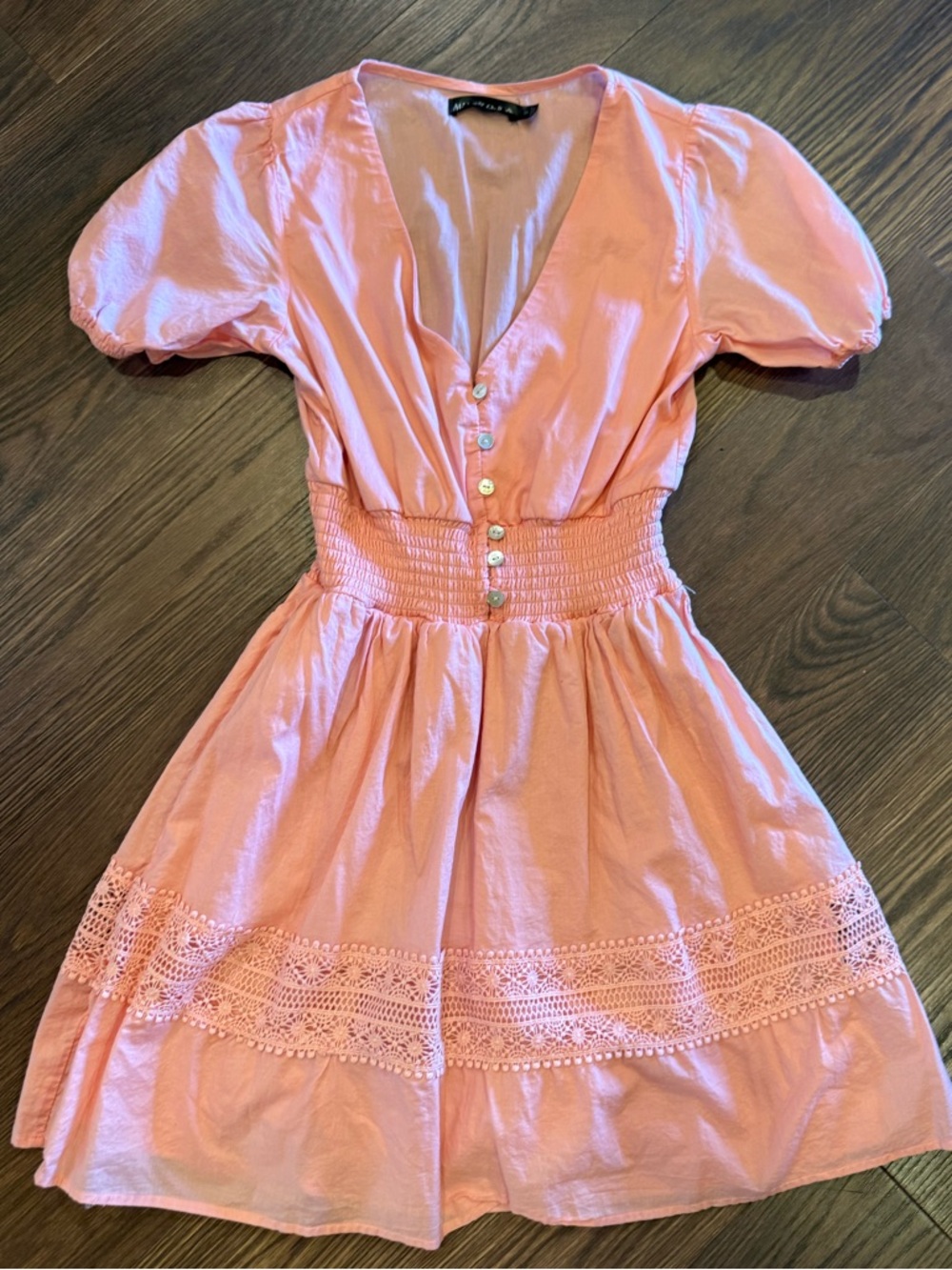 Midnight Doll Embroidered Cotton Dress